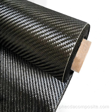 Rollo de tela de tela de fibra de carbono de sarga de 3k 240 gsm